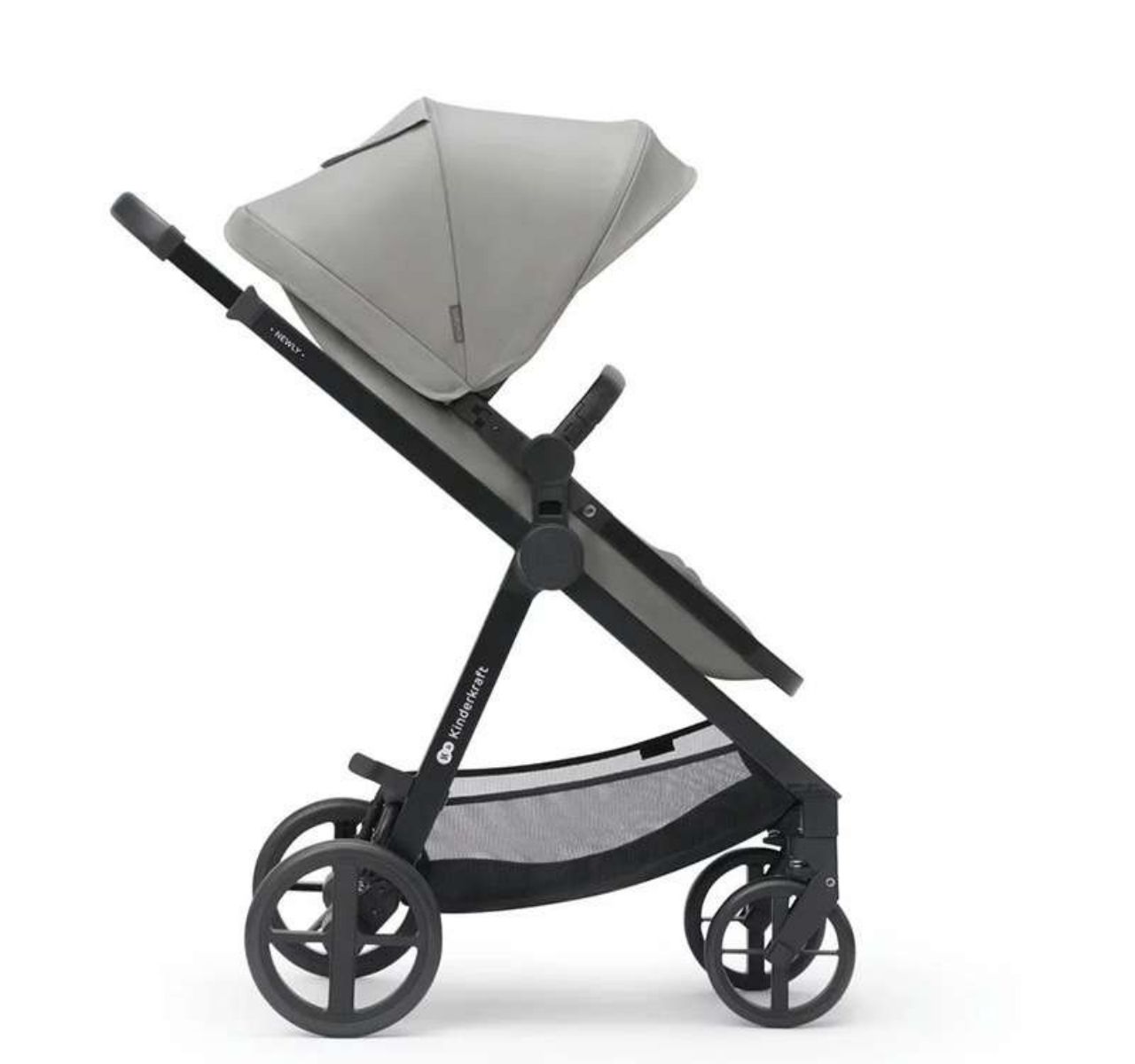 Kinderkraft Newly 3u1 kolica za bebe Grey-Happy kids