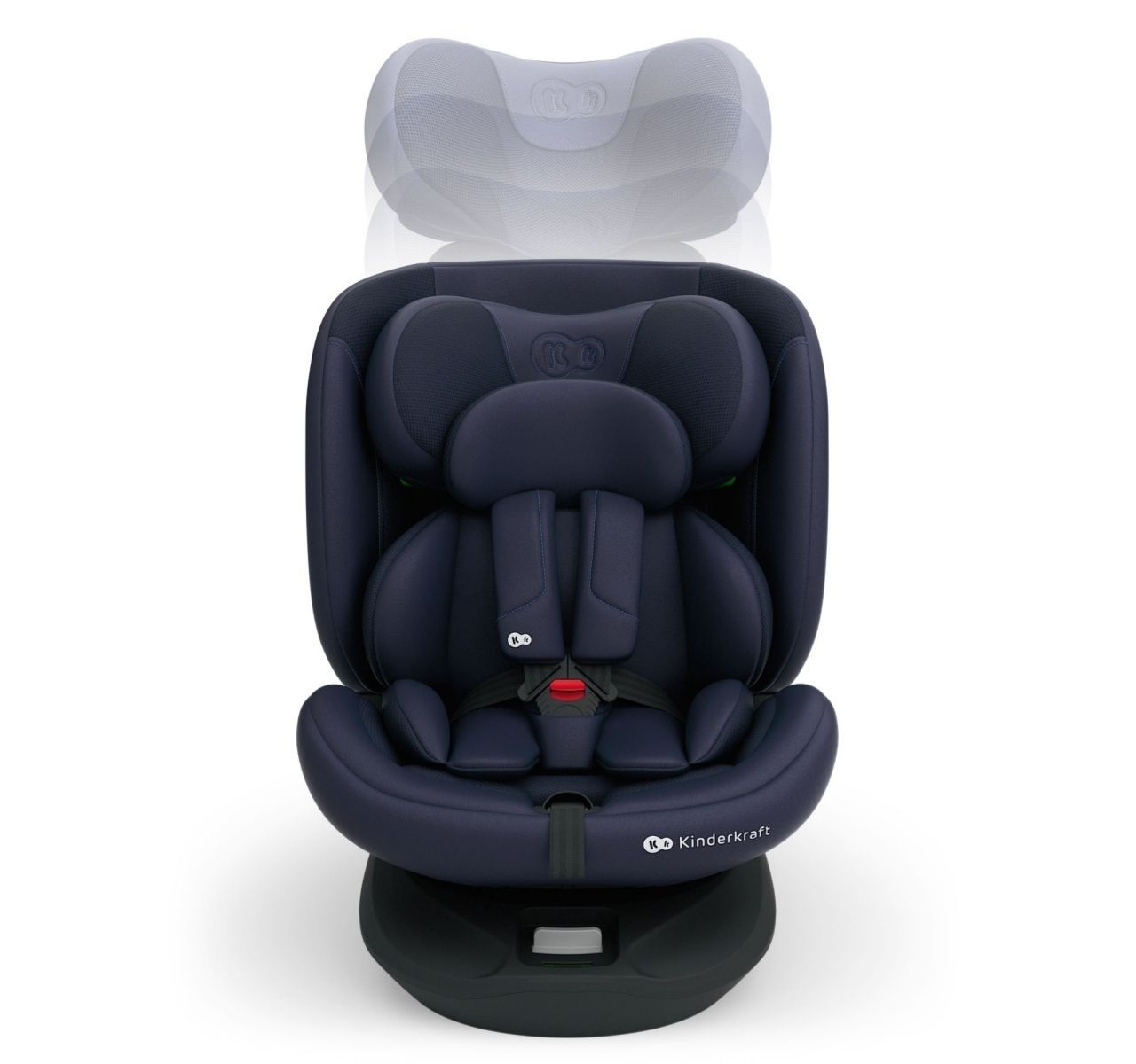 Kinderkraft I-Grow 2 Plus I-Size auto sedište od 40-150 cm Navy-izvlacenje naslona za glavu
