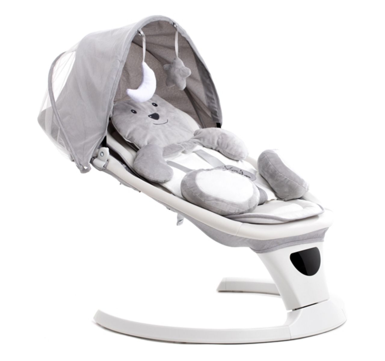 BBO Bella električna ljuljaška za bebe White bear PD-B07 sa plisanim jastukom-Happy kids