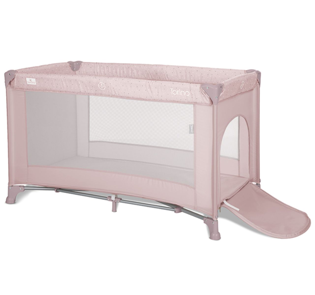   Lorelli Torino prenosivi krevetac za bebe 1 nivo Pink sa otvorom