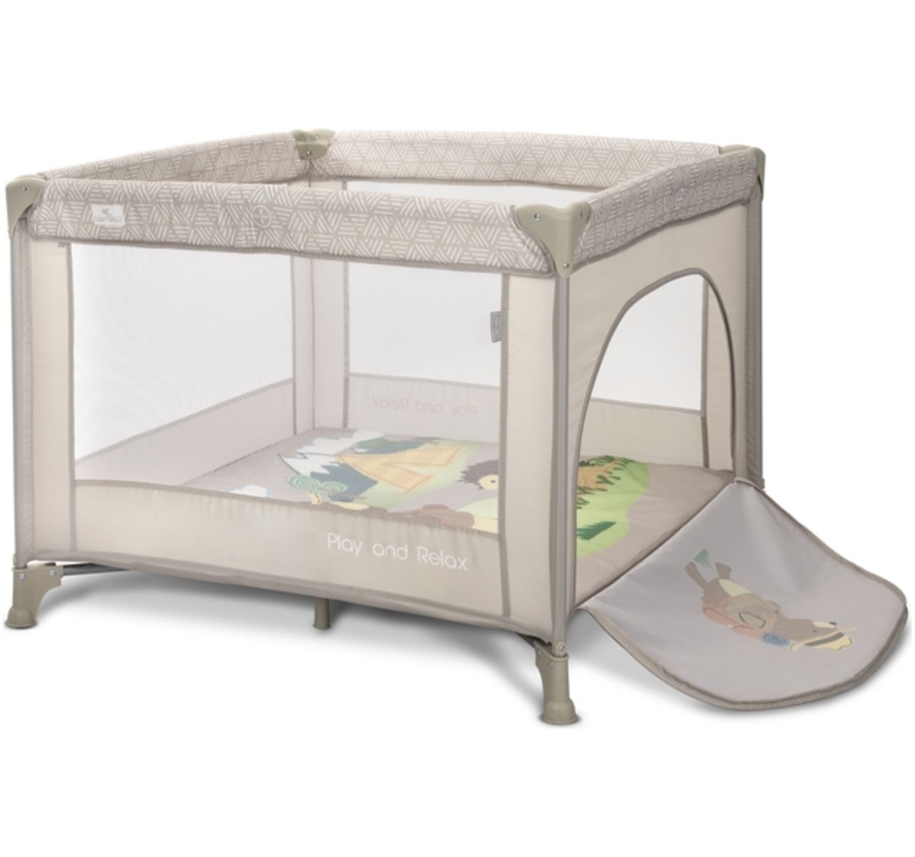 Lorelli Play&Relax ogradica za bebe Beige camping sa otvorom