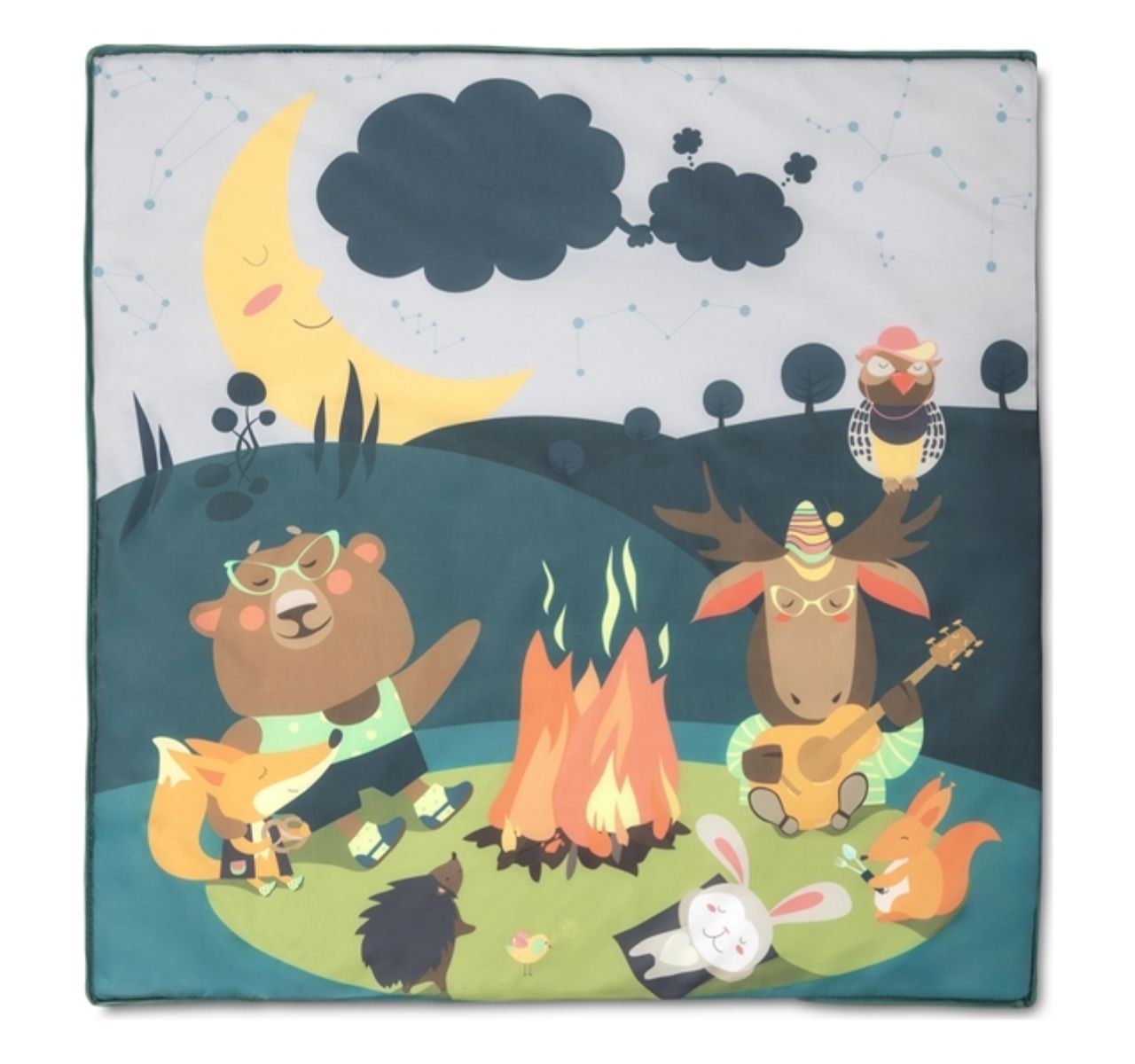 Lorelli Play&Relax ogradica za bebe Green night-deciji motiv na duseku
