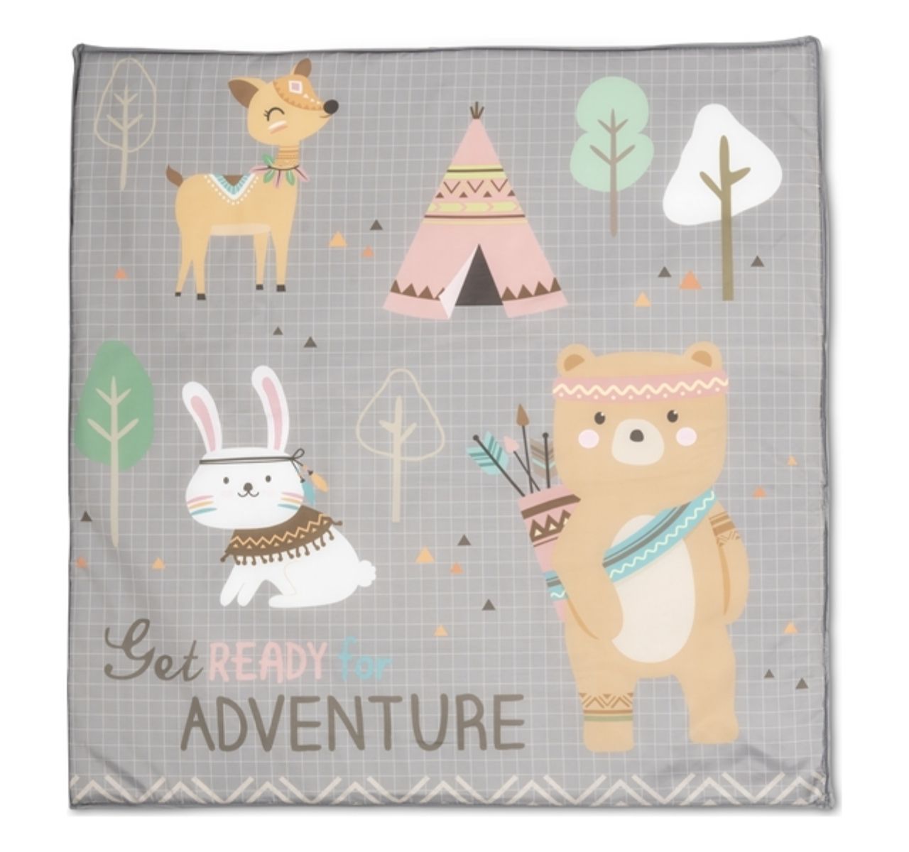 Lorelli Play&Relax ogradica za bebe Grey adventure-deciji motiv na duseku