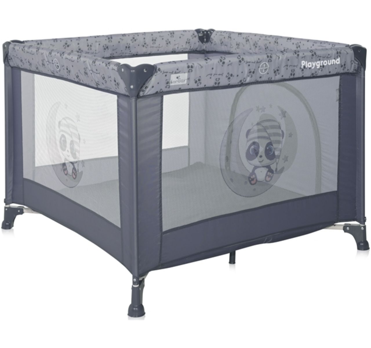 Lorelli Playground ogradica za bebe Cool grey pandas-Happy kids
