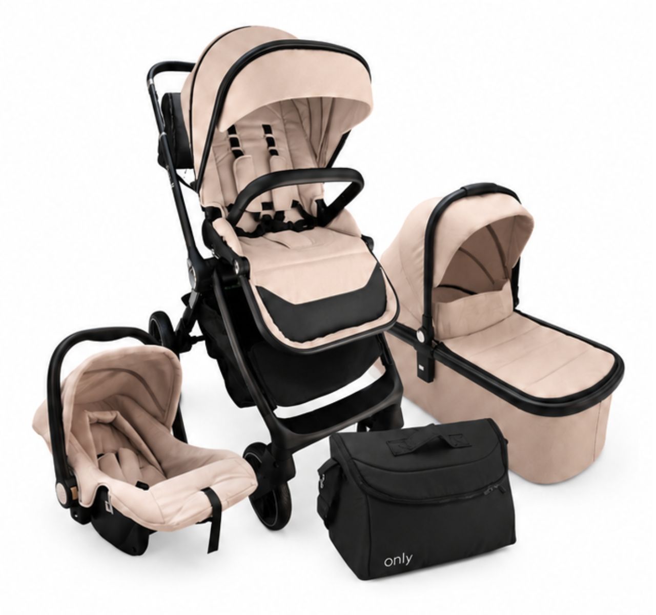 Only Alfa Premium kolica za bebe 3u1 Khaki