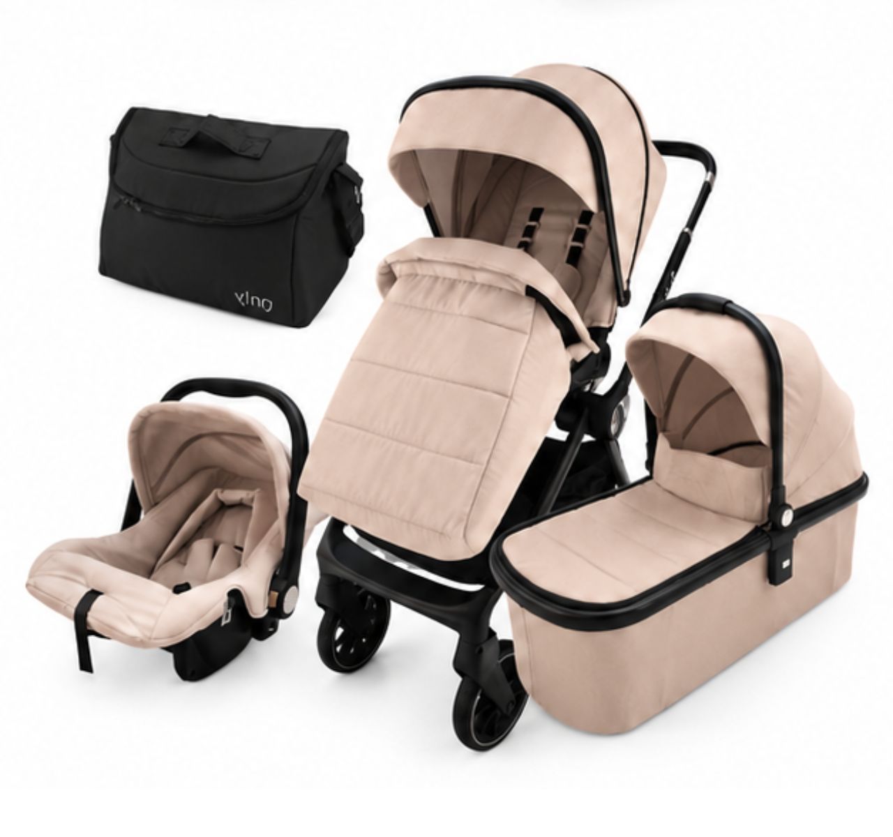 Only Alfa Premium kolica za bebe 3u1 Khaki-Happy kids