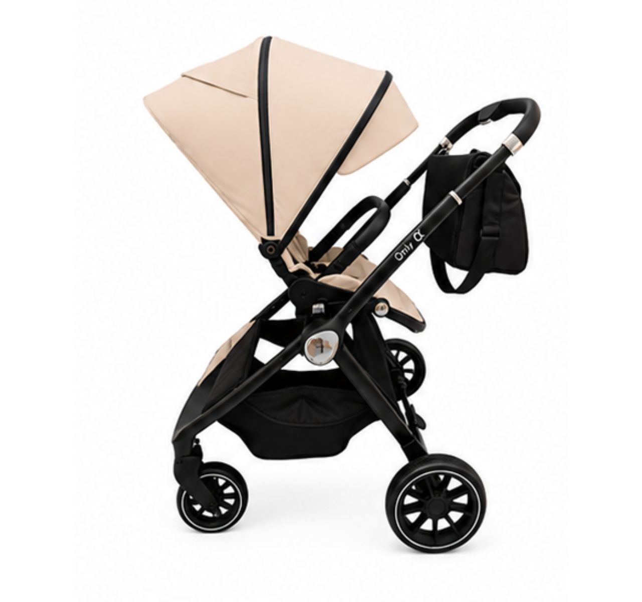 Only Alfa Premium kolica za bebe 3u1 Khaki-rotacija korpe
