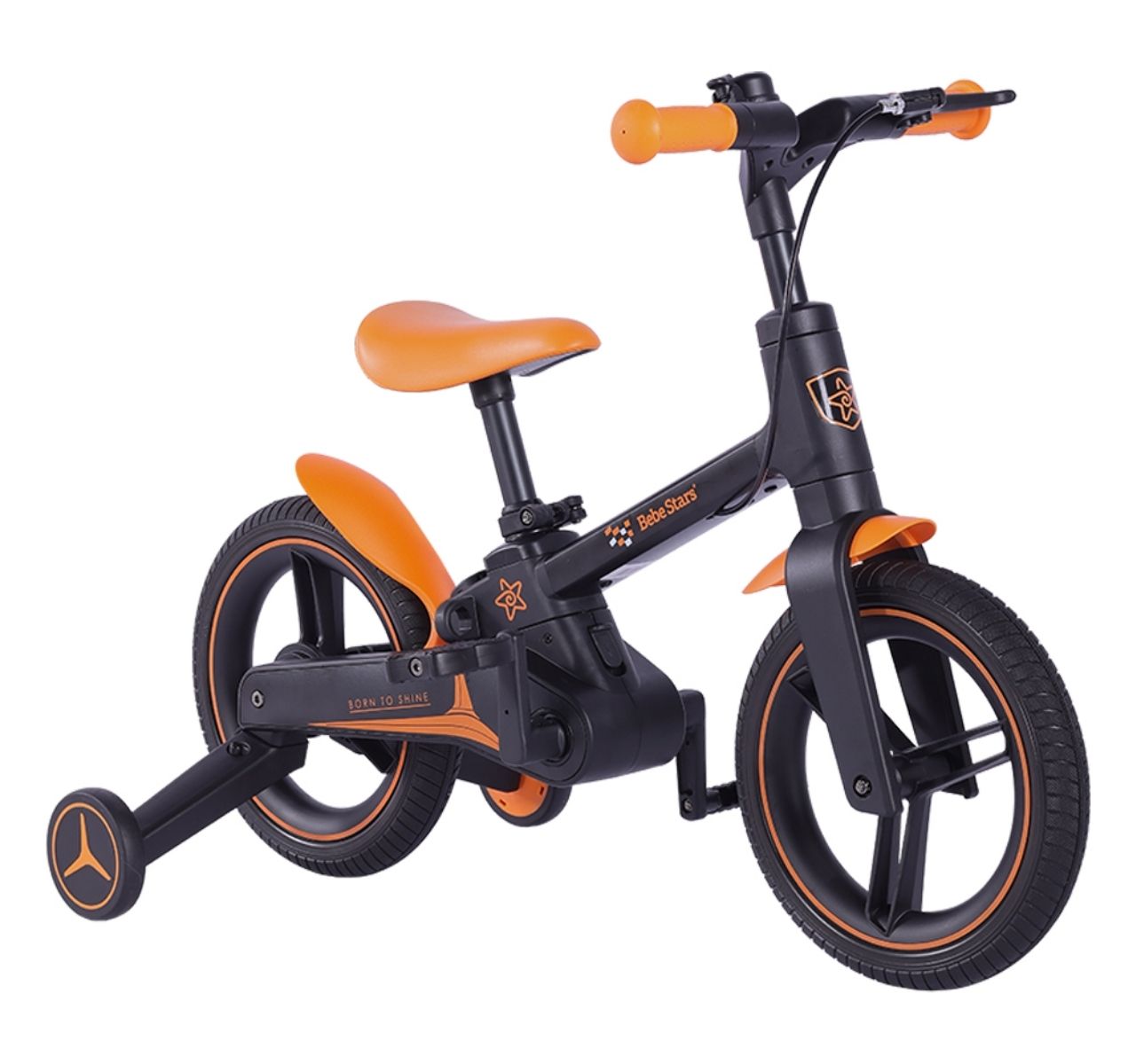 Bicikl Speedy 4u1 sa pomoćnim točkovima Orange sa pomocnim tockovima-Happy kids