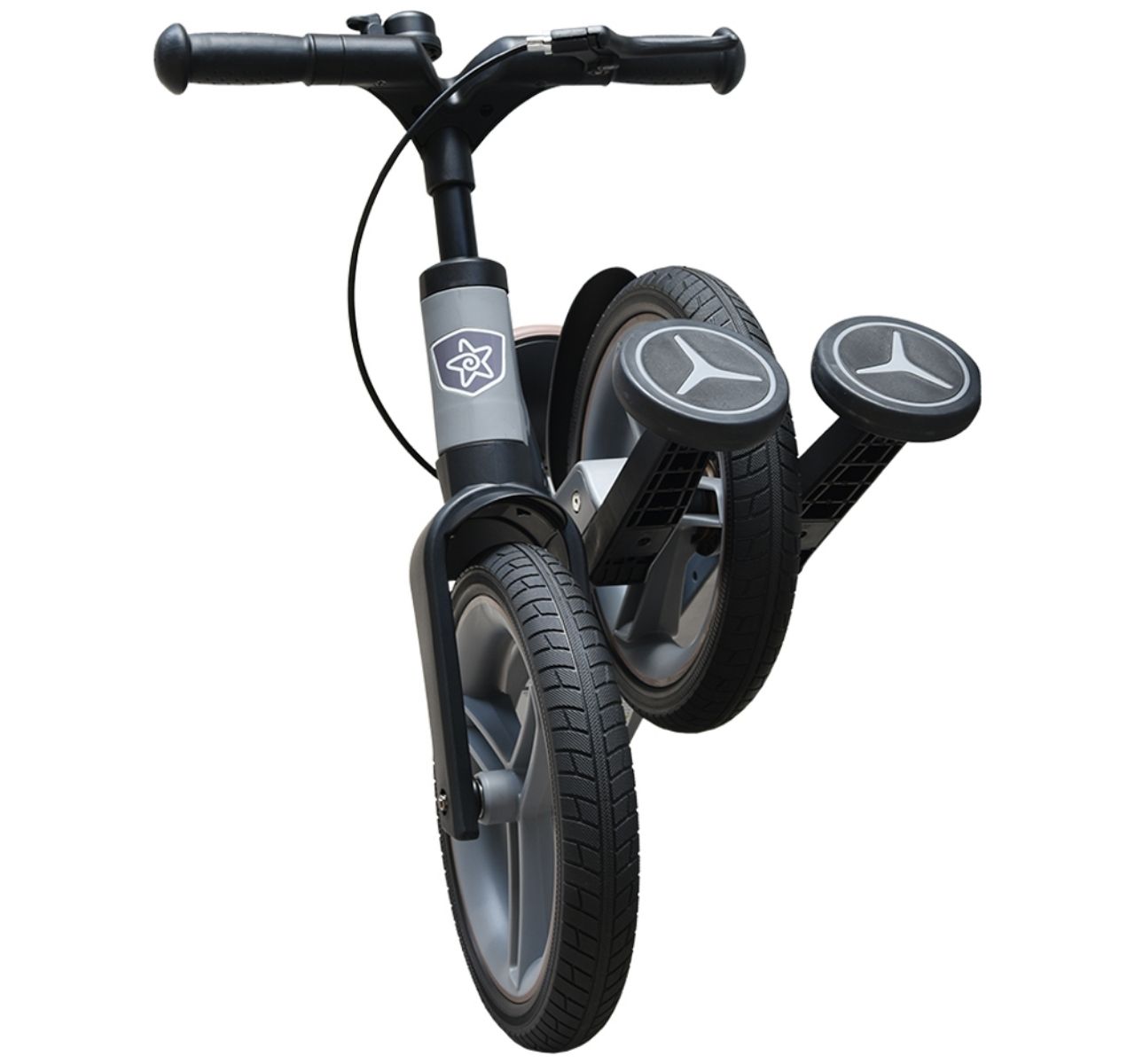 Bicikl Speedy 4u1 sa pomoćnim točkovima Grey sklopljen