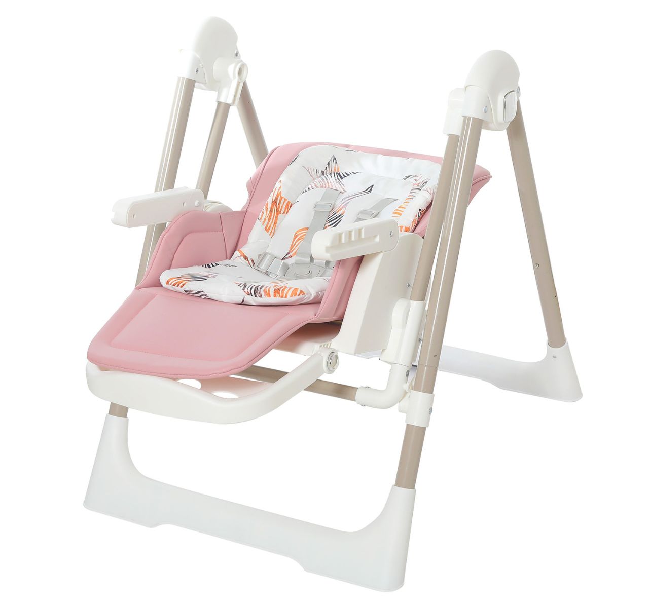   Only Swingy višepoložajna 2u1 hranilica-ljuljaška za bebe Pink-ljuljaska do 9 kg-Happy kids