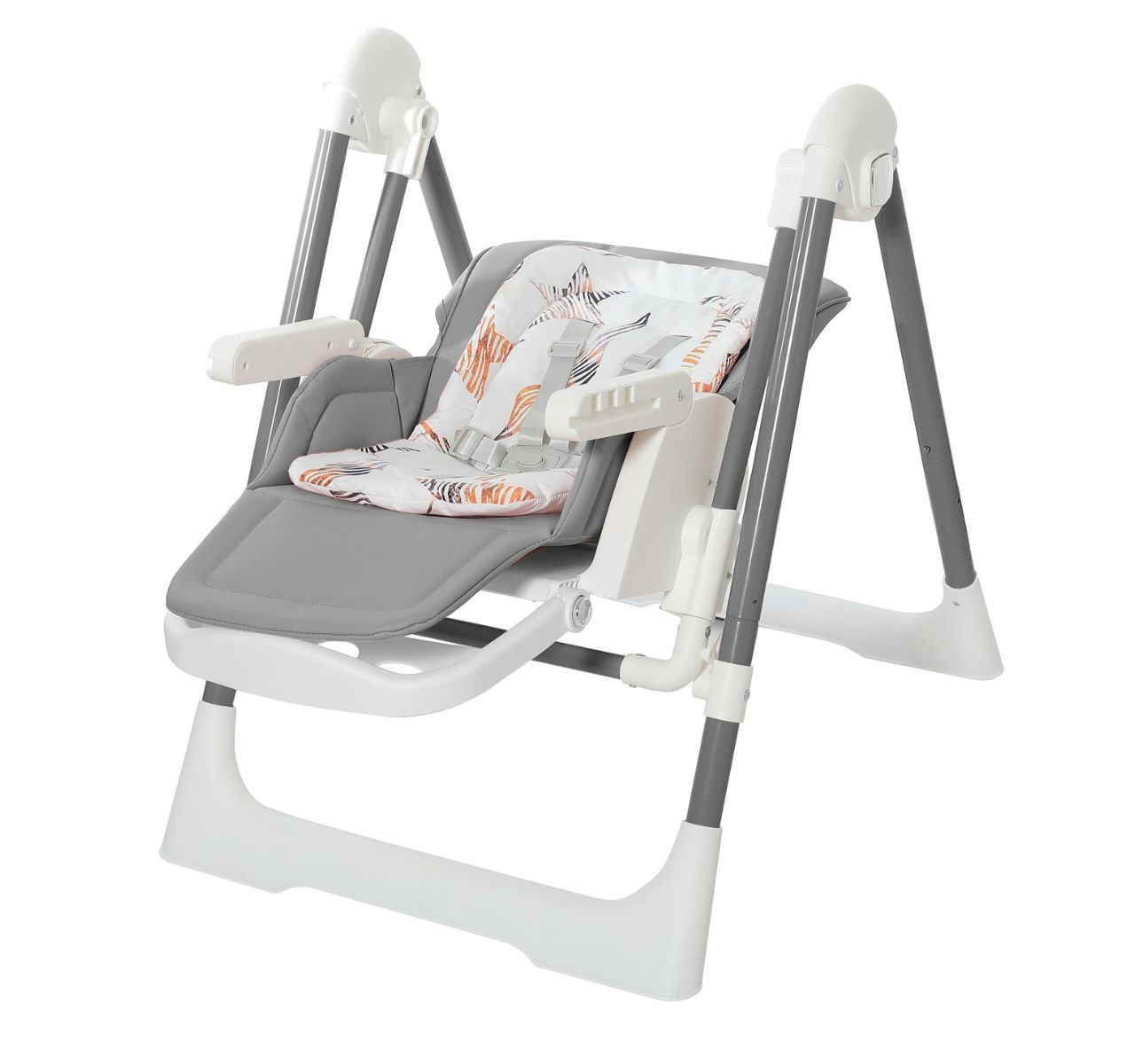   Only Swingy višepoložajna 2u1 hranilica-ljuljaška za bebe Grey kao ljuljaska do 9 kg