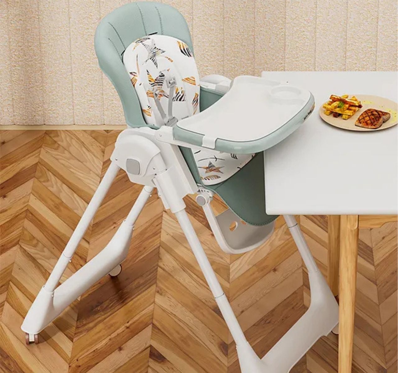   Only Yummy višepoložajna hranilica za bebe Pastel green-prakticna