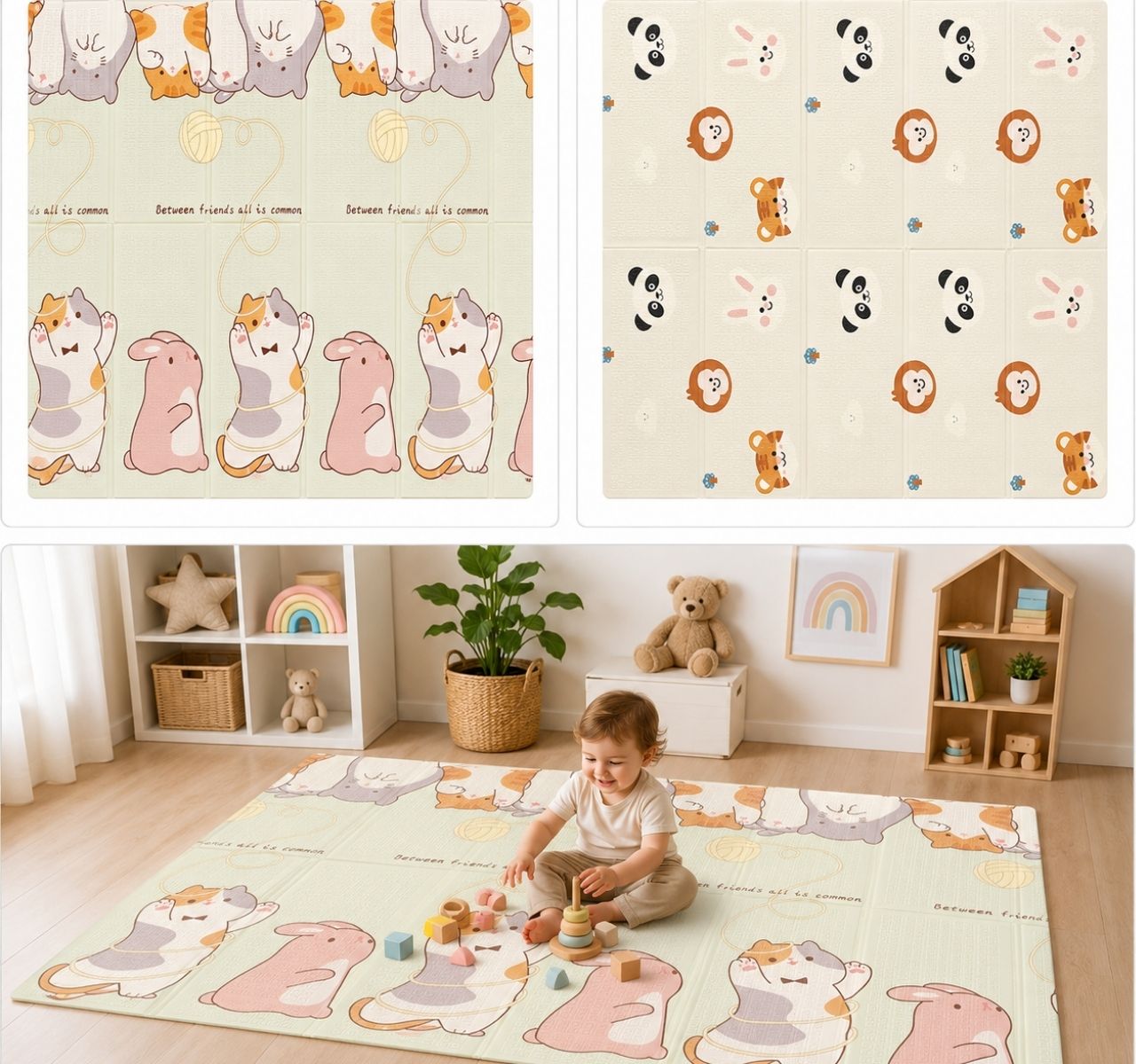 Only Podloga za igru za bebe 180x200cm Panda od 1cm-Happy kids