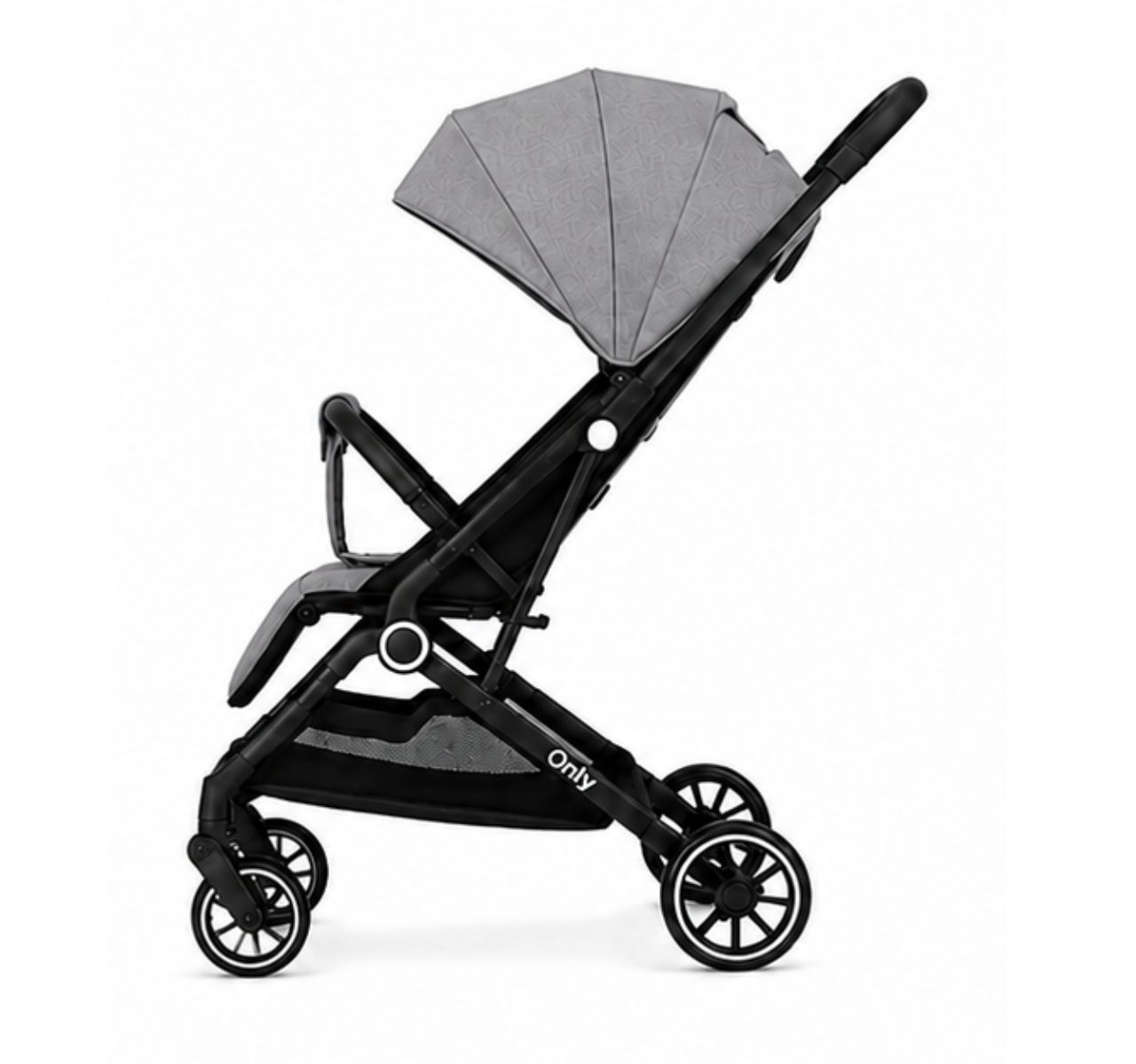 Only X5 travel kolica za bebe Grey-polozaj sa strane-Happy kids