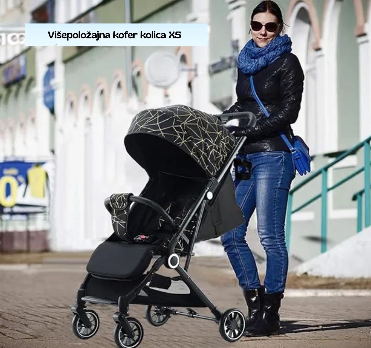 Only X5 travel kolica za bebe Gold&Black-Happy kids