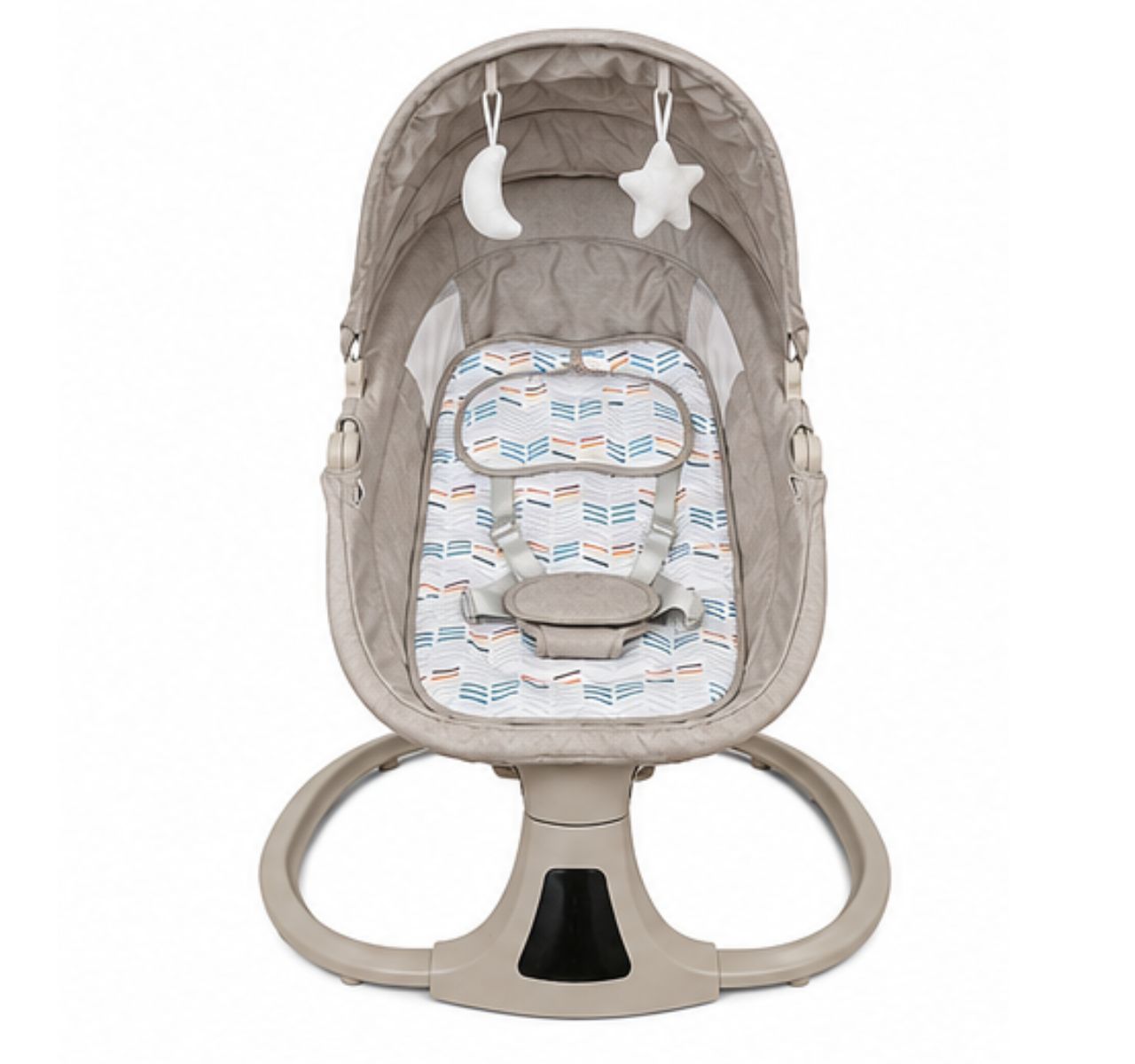 Only Deluxe 3u1 električna ljuljaška za bebe Beige spreda i kvalitetan materijal