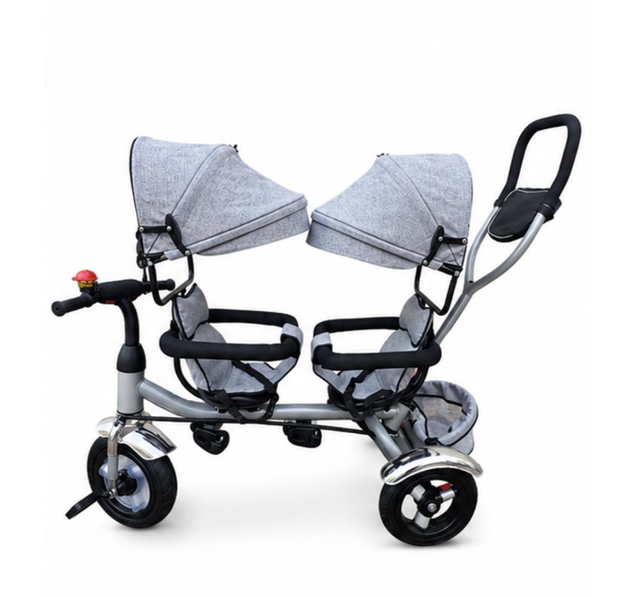 Only Duo tricikl za blizance Grey sa rotacijom sedista-Happy kids