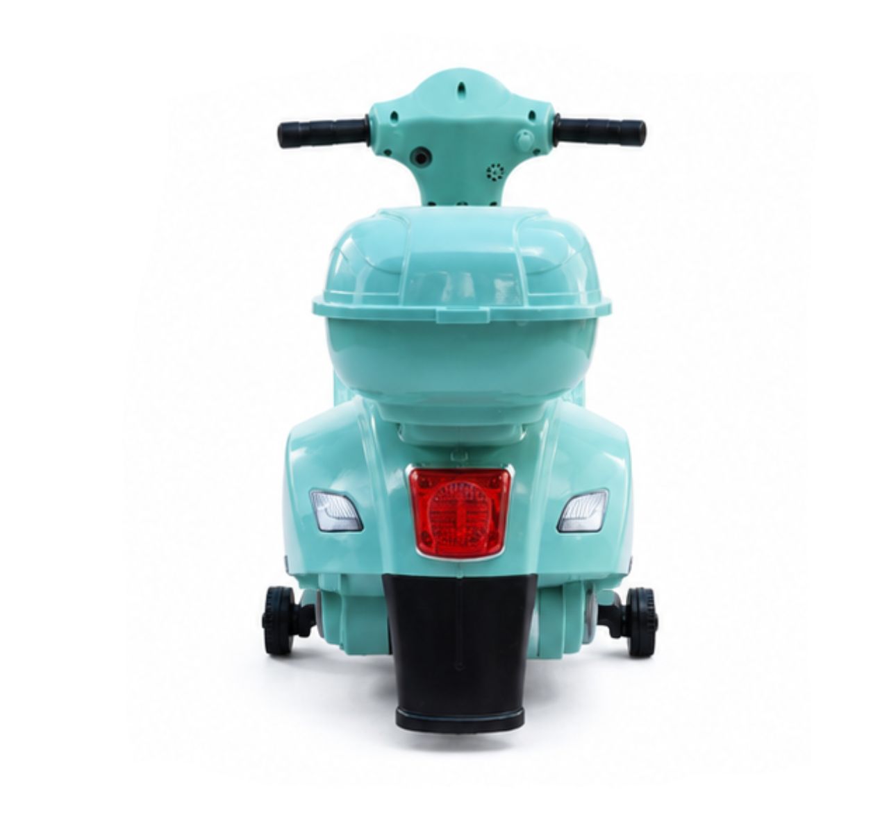 Only Vespa na akumulator 6v Green-pogled od nazad