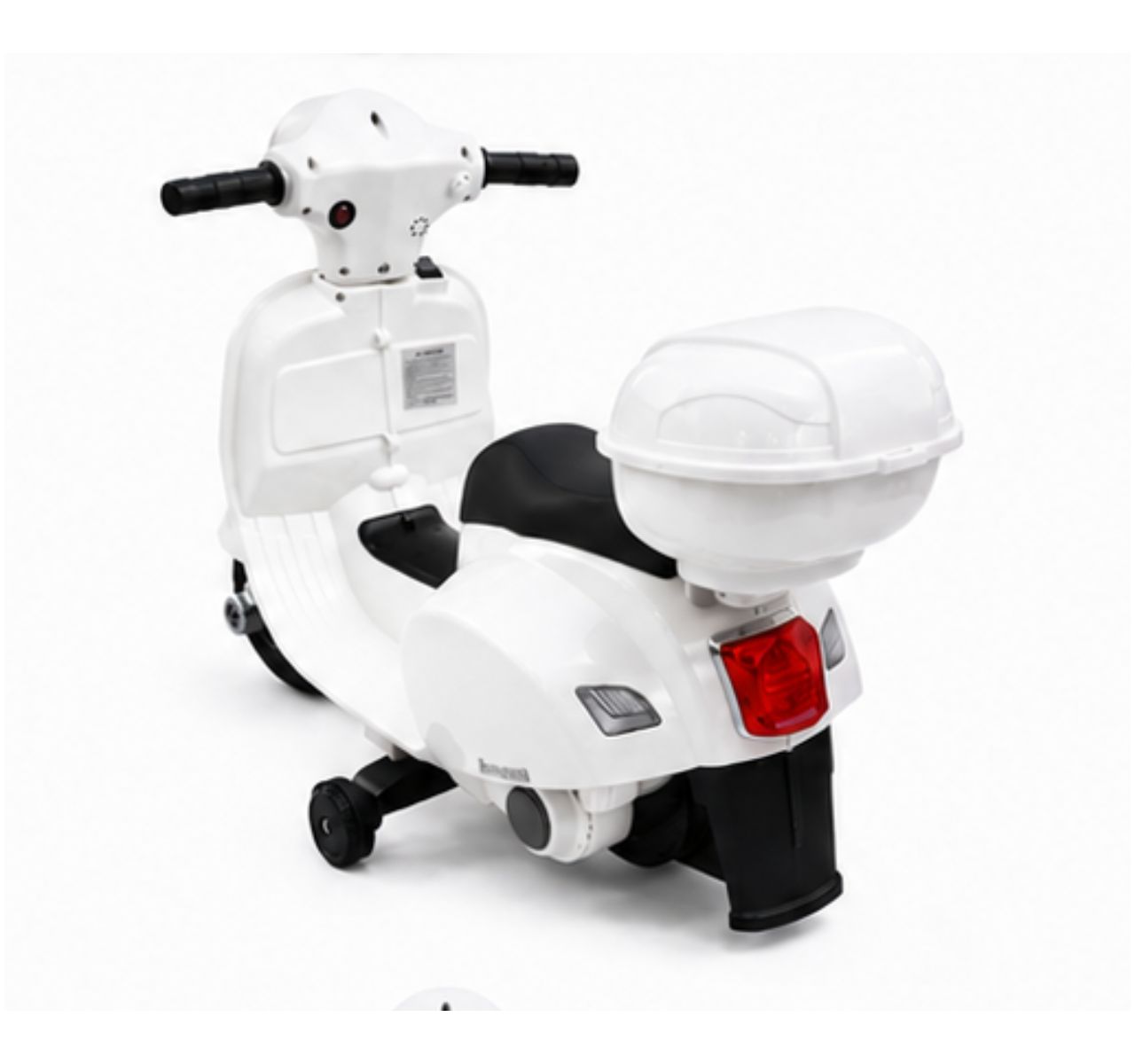 Only Vespa na akumulator 6v White sa gepekom-Happy kids
