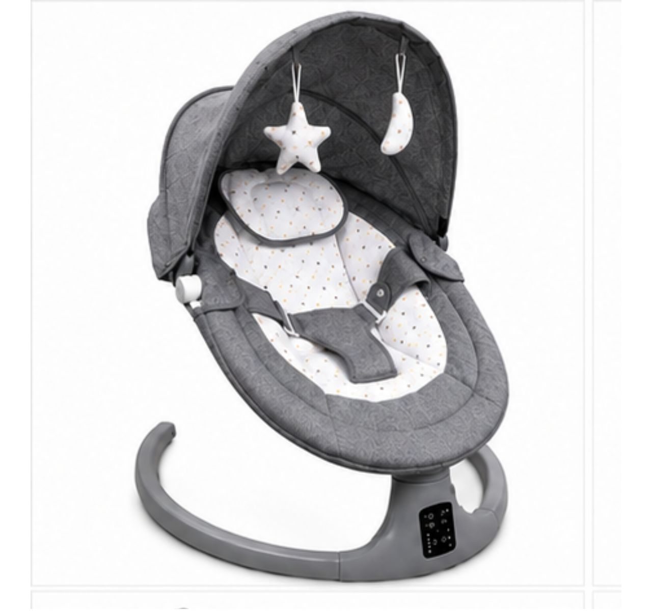 Only Luna električna multifunkcionalna ljuljaška za bebe Dark grey
