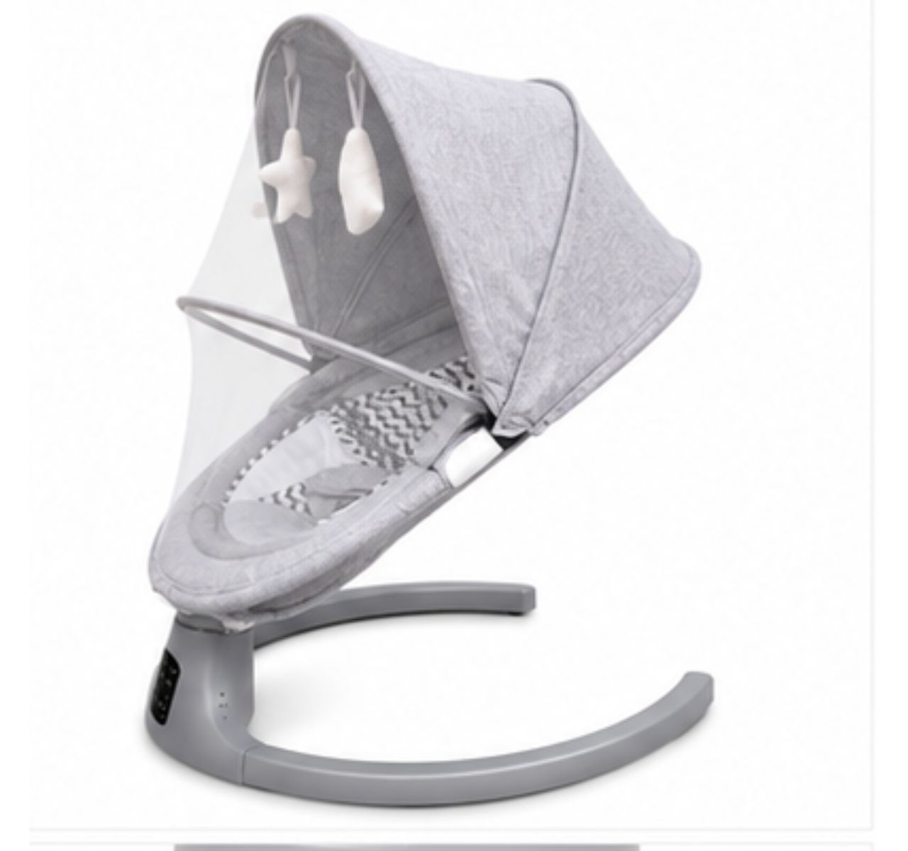 Only Luna električna multifunkcionalna ljuljaška za bebe Grey sa mrezom i igrackama-Happy kids