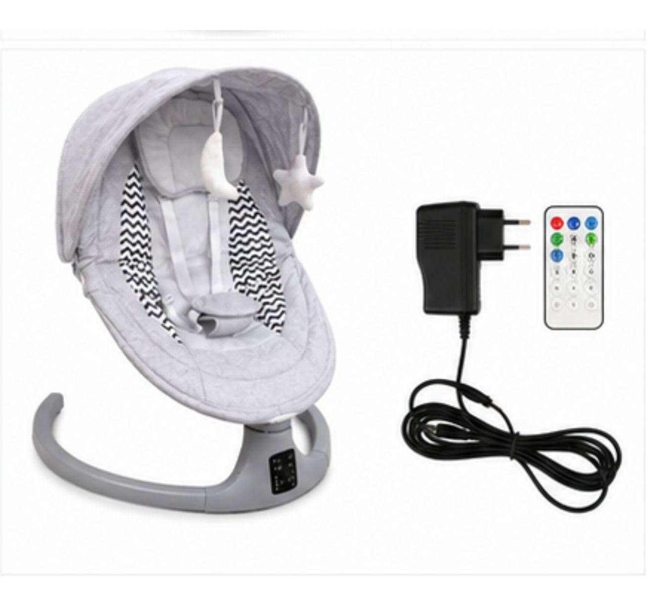 Only Luna električna multifunkcionalna ljuljaška za bebe Grey sa daljinskim