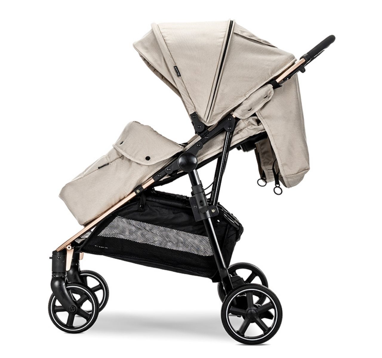   Lorelli Bertoni Duo kolica za blizance Beige -bocni pogled