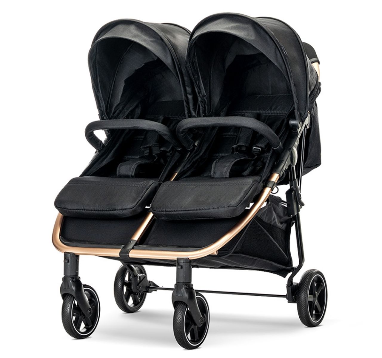   Lorelli Bertoni Duo kolica za blizance Crna -Happy kids