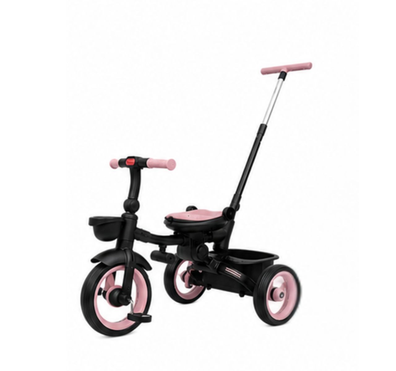 Only tricikl za decu sa rotirajućim sedištem 7u1 Pink sa ruckom koja se izvlaci