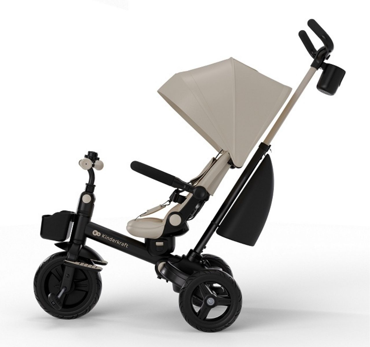   Kinderkraft Aveo 2 Plus 6u1 tricikl za decu Beige-bocni pogled