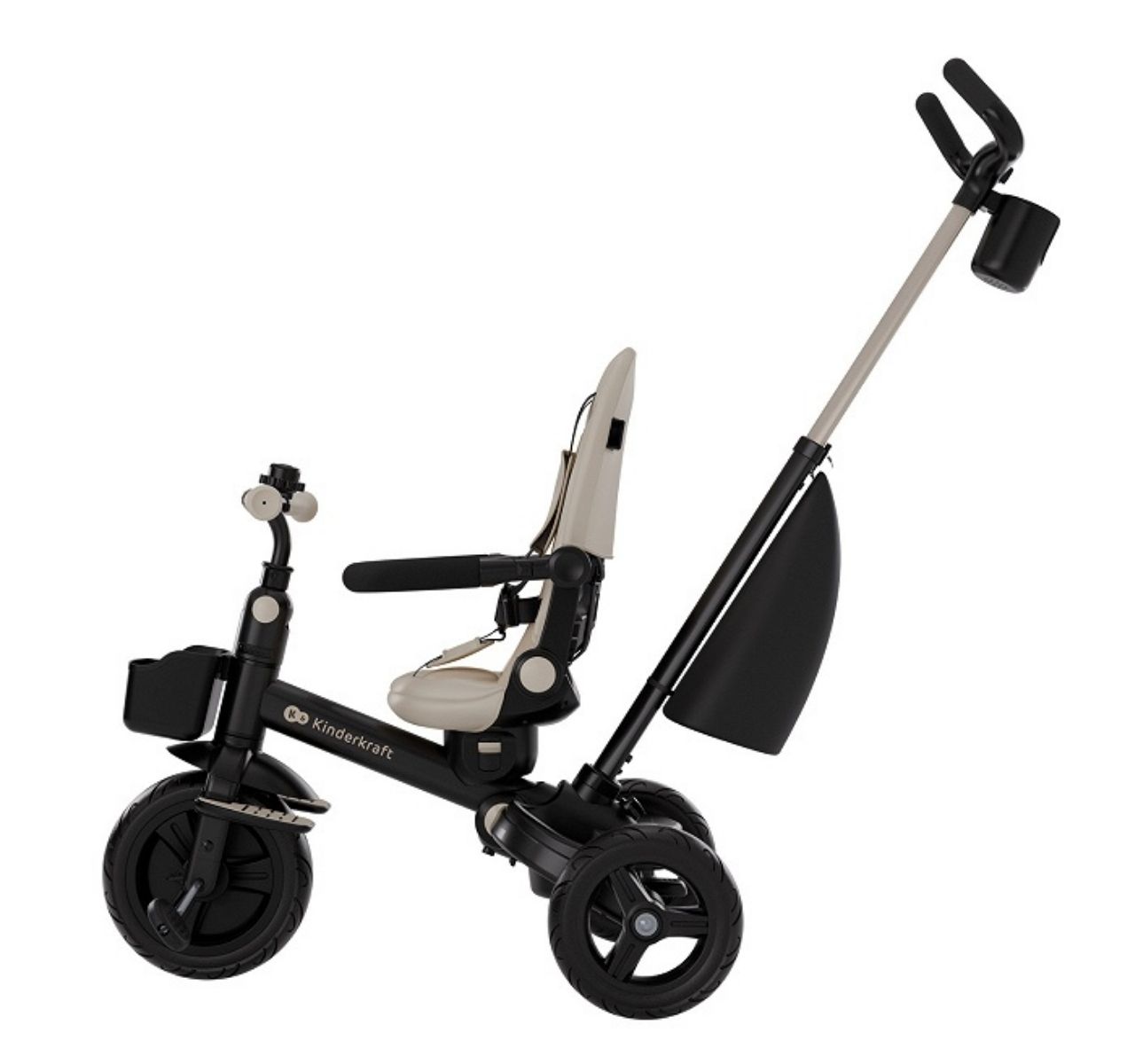   Kinderkraft Aveo 2 Plus 6u1 tricikl za decu Beige-sa uklonjivom tendom