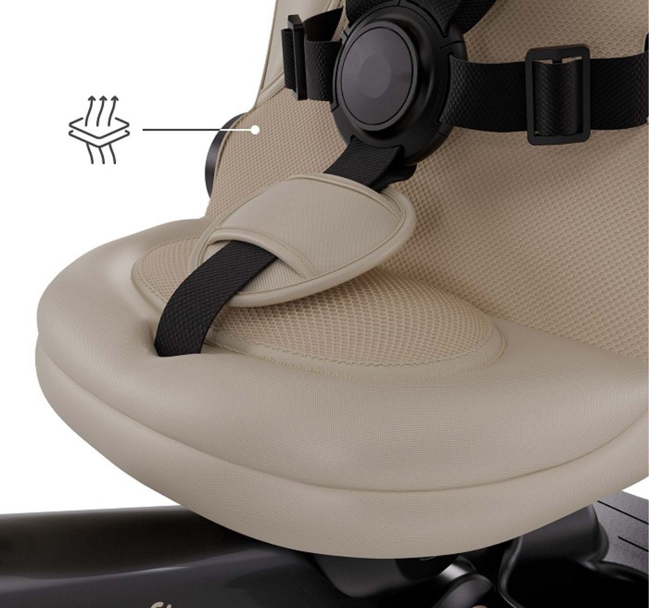   Kinderkraft Aveo 2 Plus 6u1 tricikl za decu Beige-pojas u 5 tacaka vezivanja
