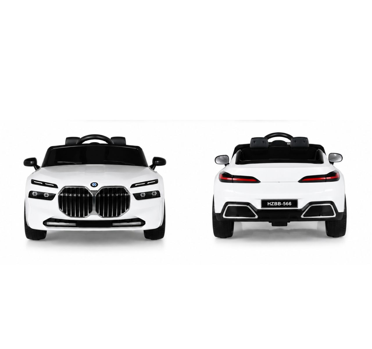 Only BMW dečiji auto na akumulator 12v sa daljinskim upravljačem Beli-pogled spreda i od nazad