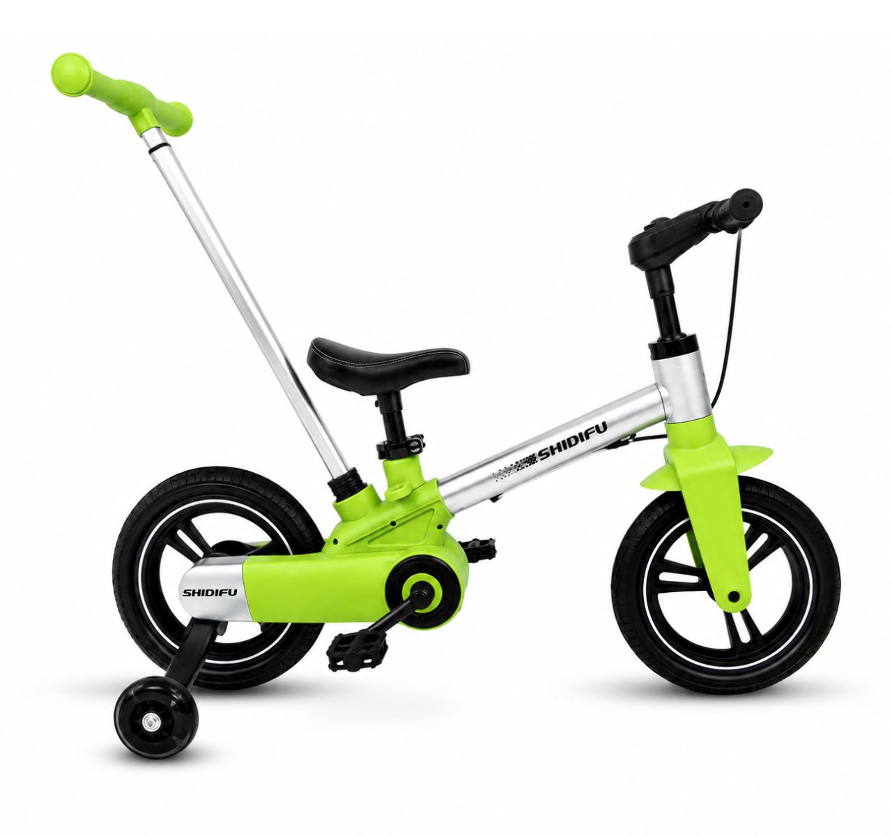 Only Smart bicikl za decu 5u1 Green-sa drskom-Happy kids