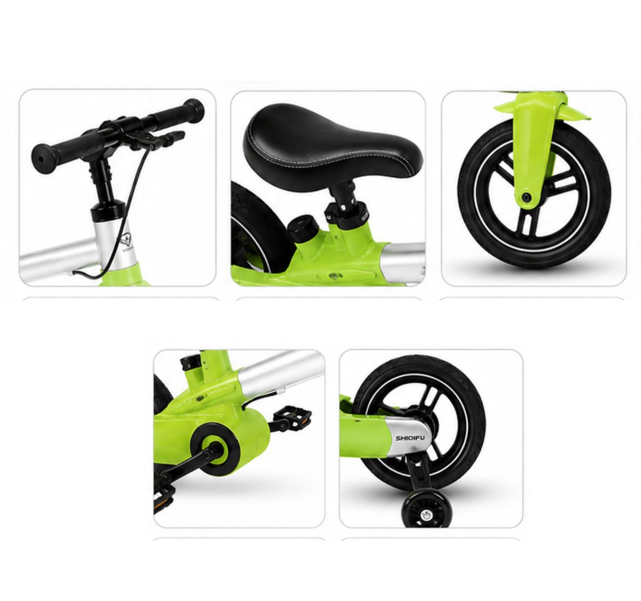 Only Smart bicikl za decu 5u1 Green-detalji