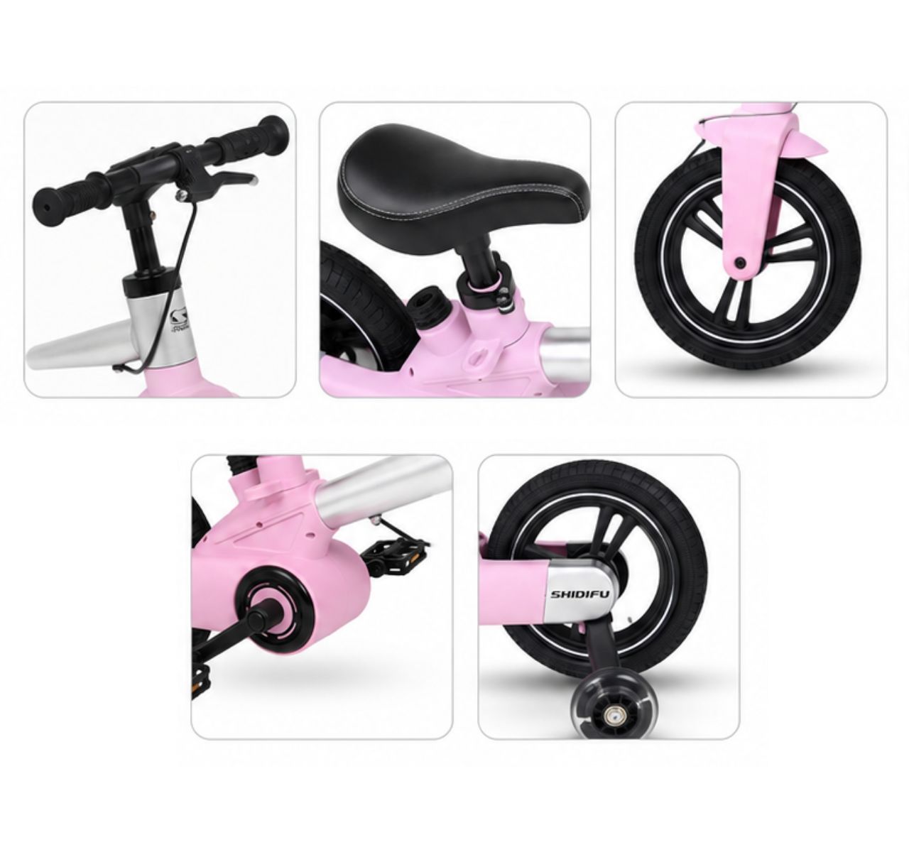 Only Smart bicikl za decu 5u1 Pink-detalji bicikla