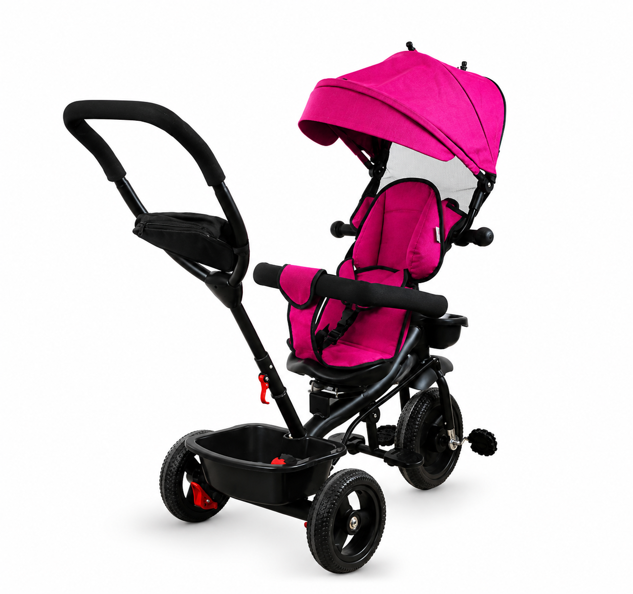 Only Bazaru Go tricikl za decu Pink-sa rotacijom sedista-Happy kids