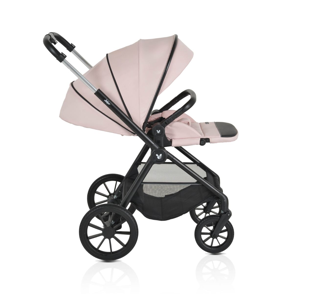  Cangaroo Joker Kolica za bebe 3u1 Rose cloud sa polozajima-Happy kids