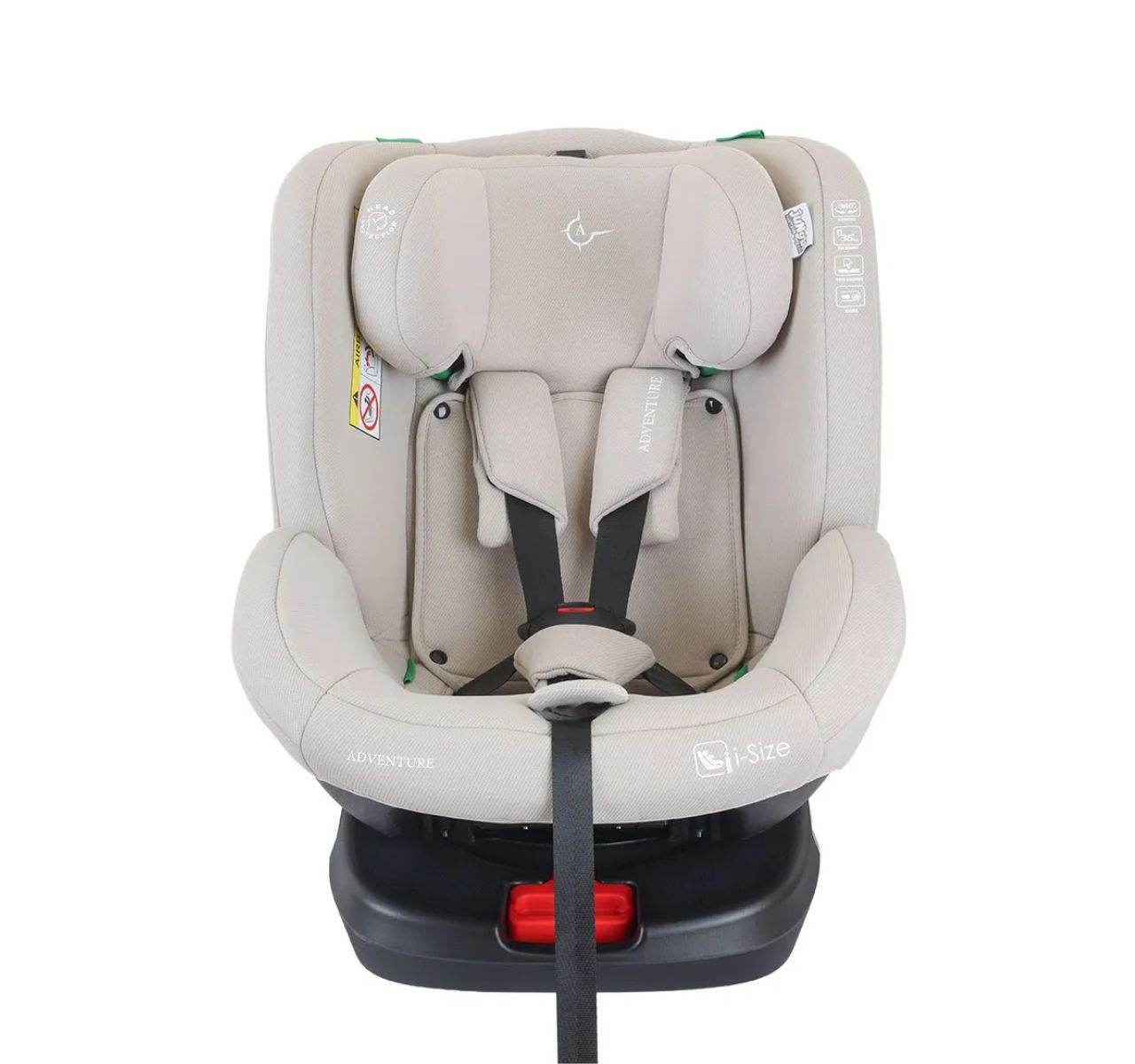   Jungle Adventure i-Size Isofix auto sedište za decu 40-150cm Beige-skidanje jastucica za starije dete