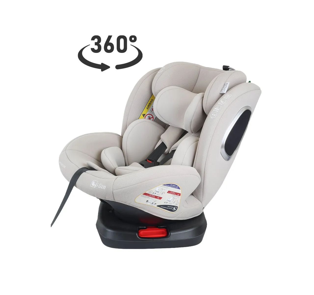   Jungle Adventure i-Size Isofix auto sedište za decu 40-150cm Beige sa rotacijom