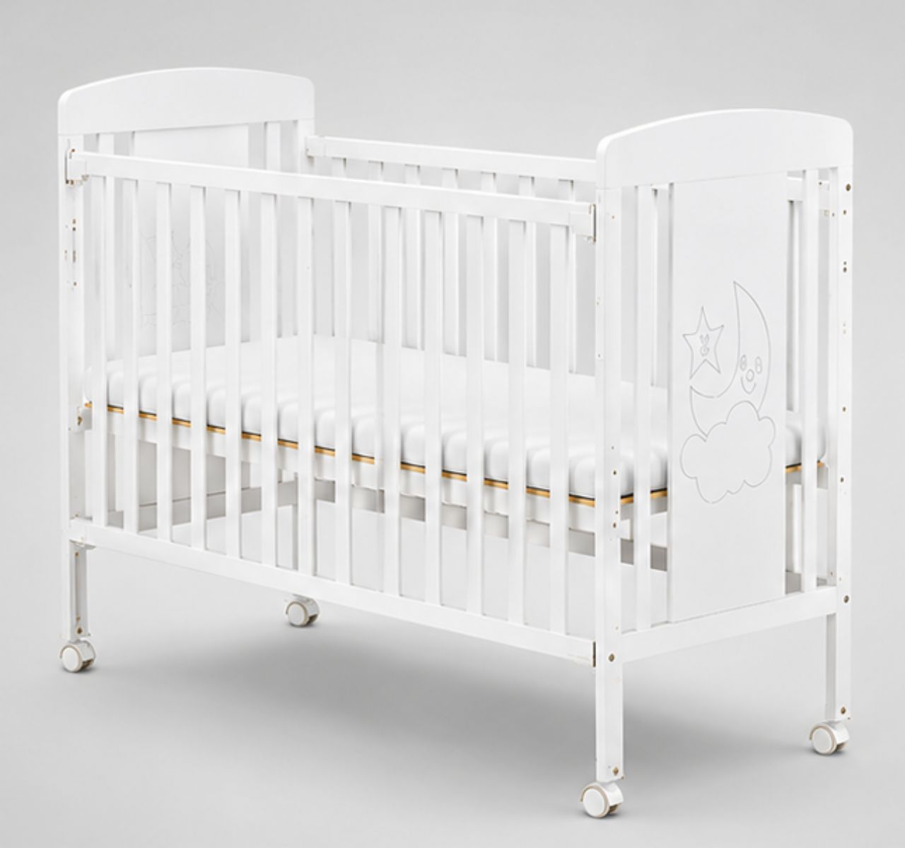 Booky krevetac za bebe 60x120cm Beli