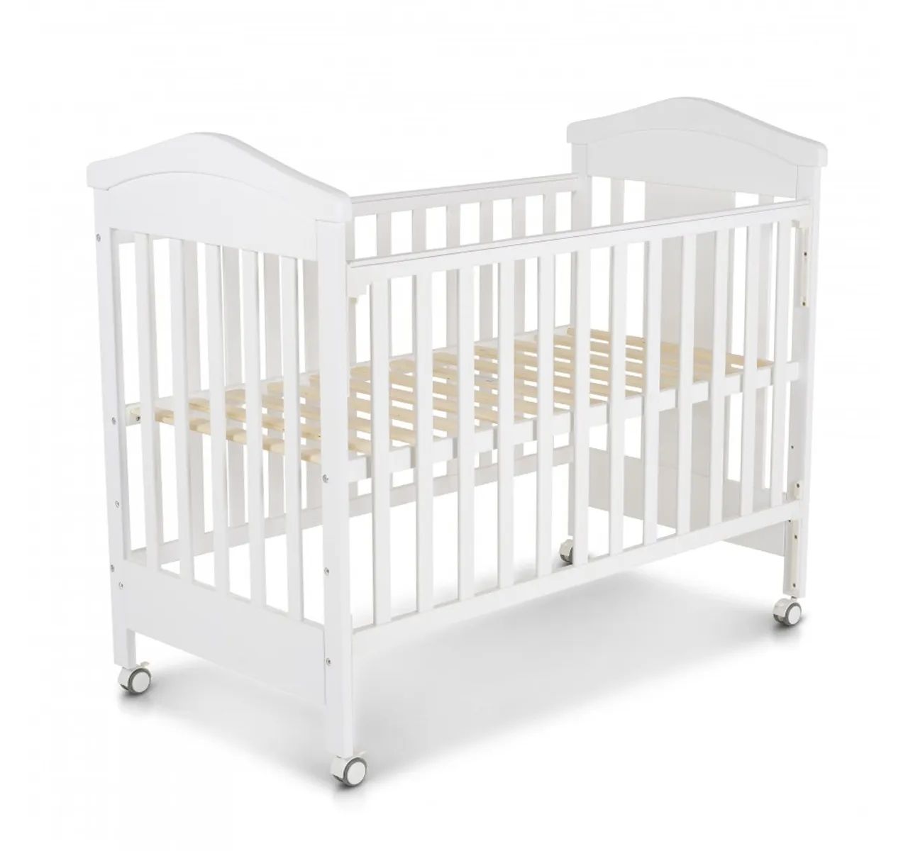 King krevetac za bebe 60x120cm Beli sa 3 nivoa duseka