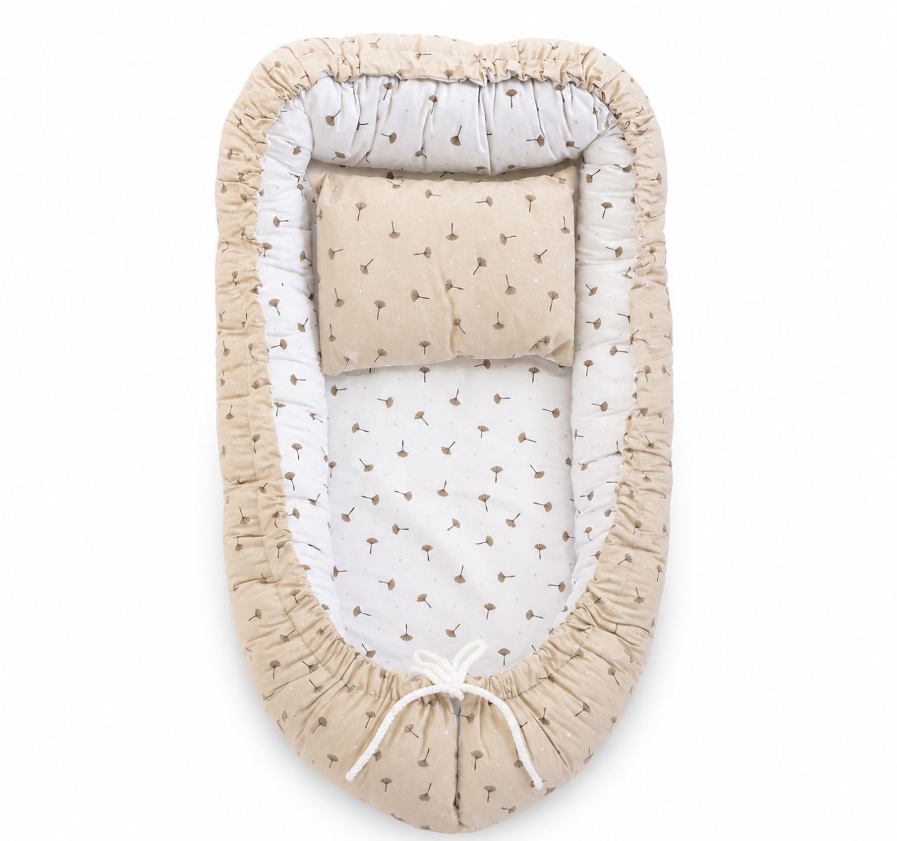 Bebekevi gnezdo za bebe 74x40cm sa jastukom Beige