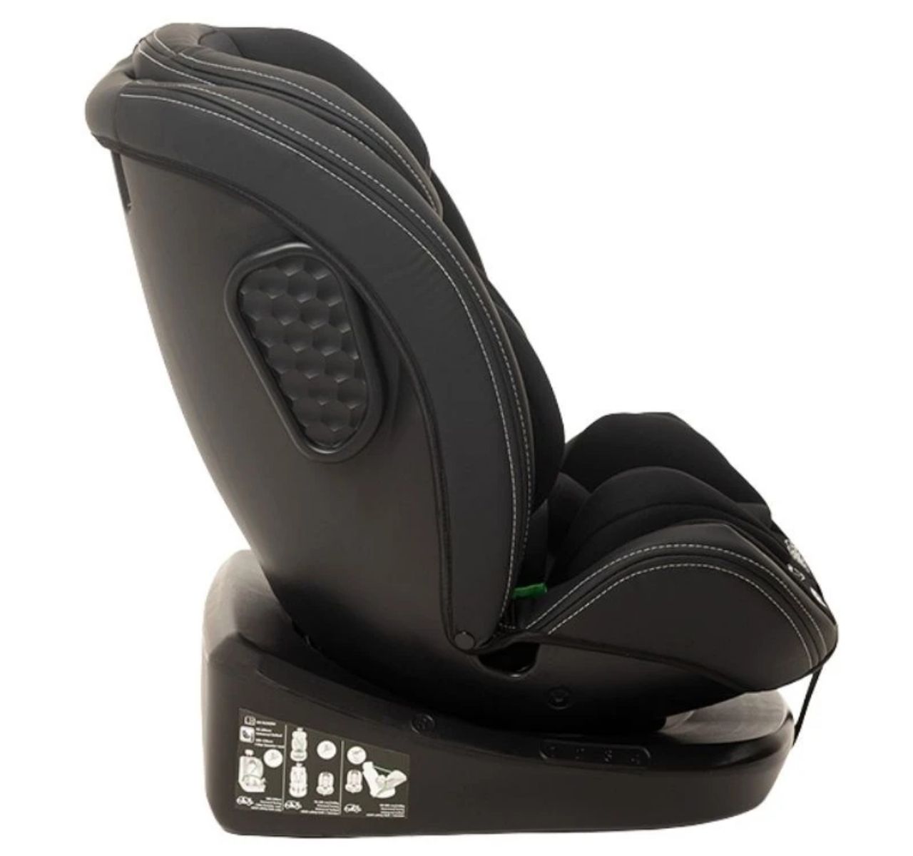 BBO Nexus i-size auto sedište za decu od 40-150 cm Black-bocni pogled