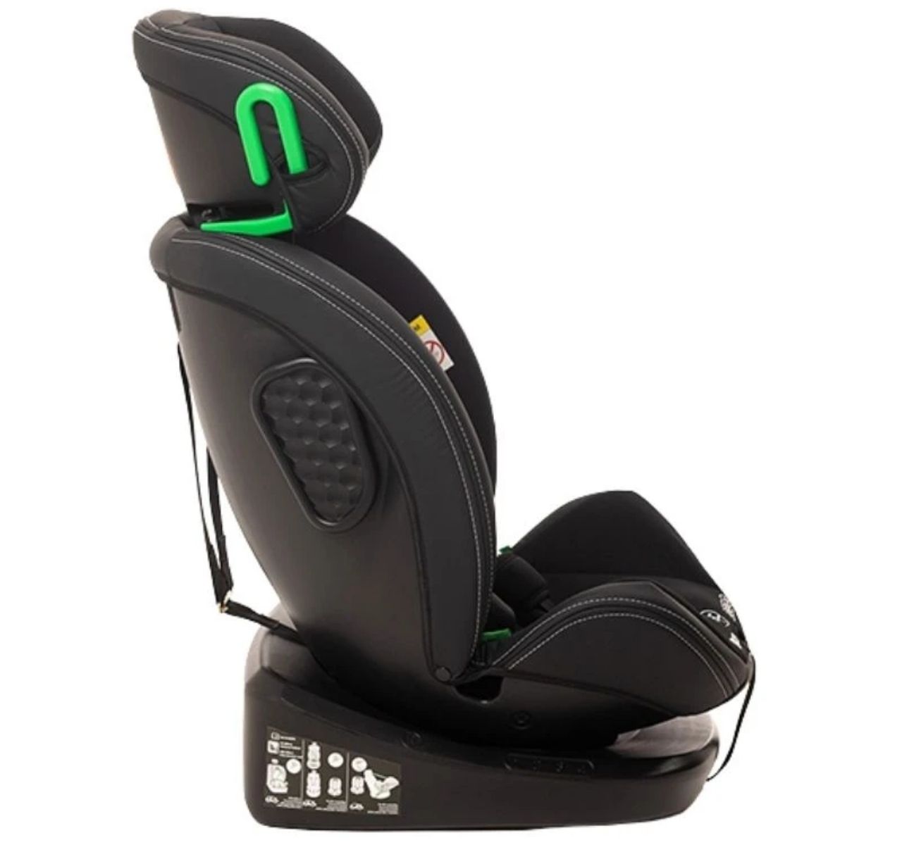BBO Nexus i-size auto sedište za decu od 40-150 cm Black-izvucen naslon za glavu