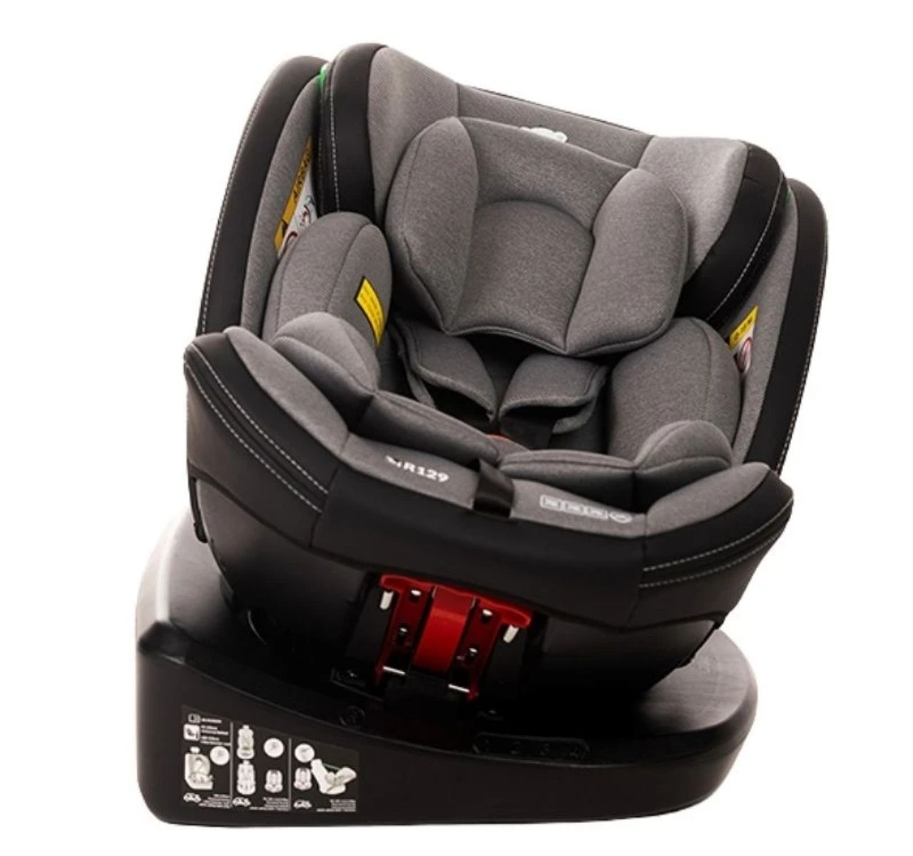 BBO Nexus i-size auto sedište za decu od 40-150 cm Grey sa rotacijom sedista-Happy kids