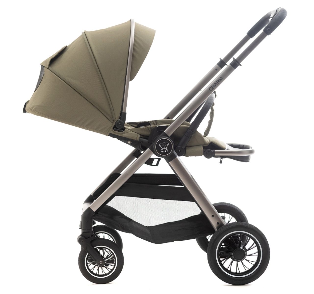 BBO Charm kolica za bebe 3u1 Green-okrenuta korpa prema roditeljima