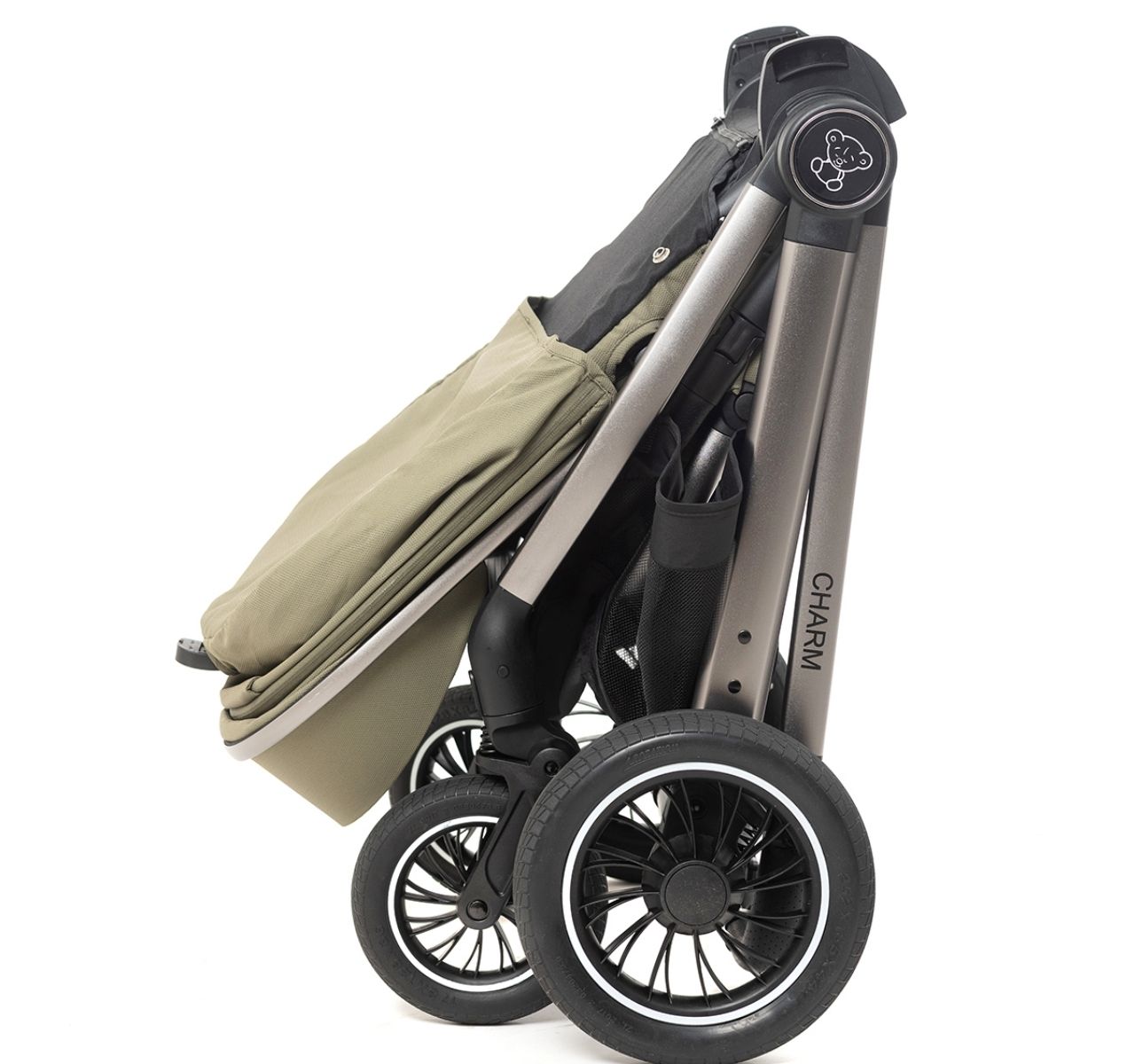 BBO Charm kolica za bebe 3u1 Green-sklopljena