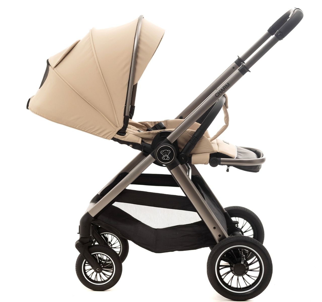 BBO Charm kolica za bebe 3u1 Beige-sportsko sediste okrenuto u suprotnom smeru