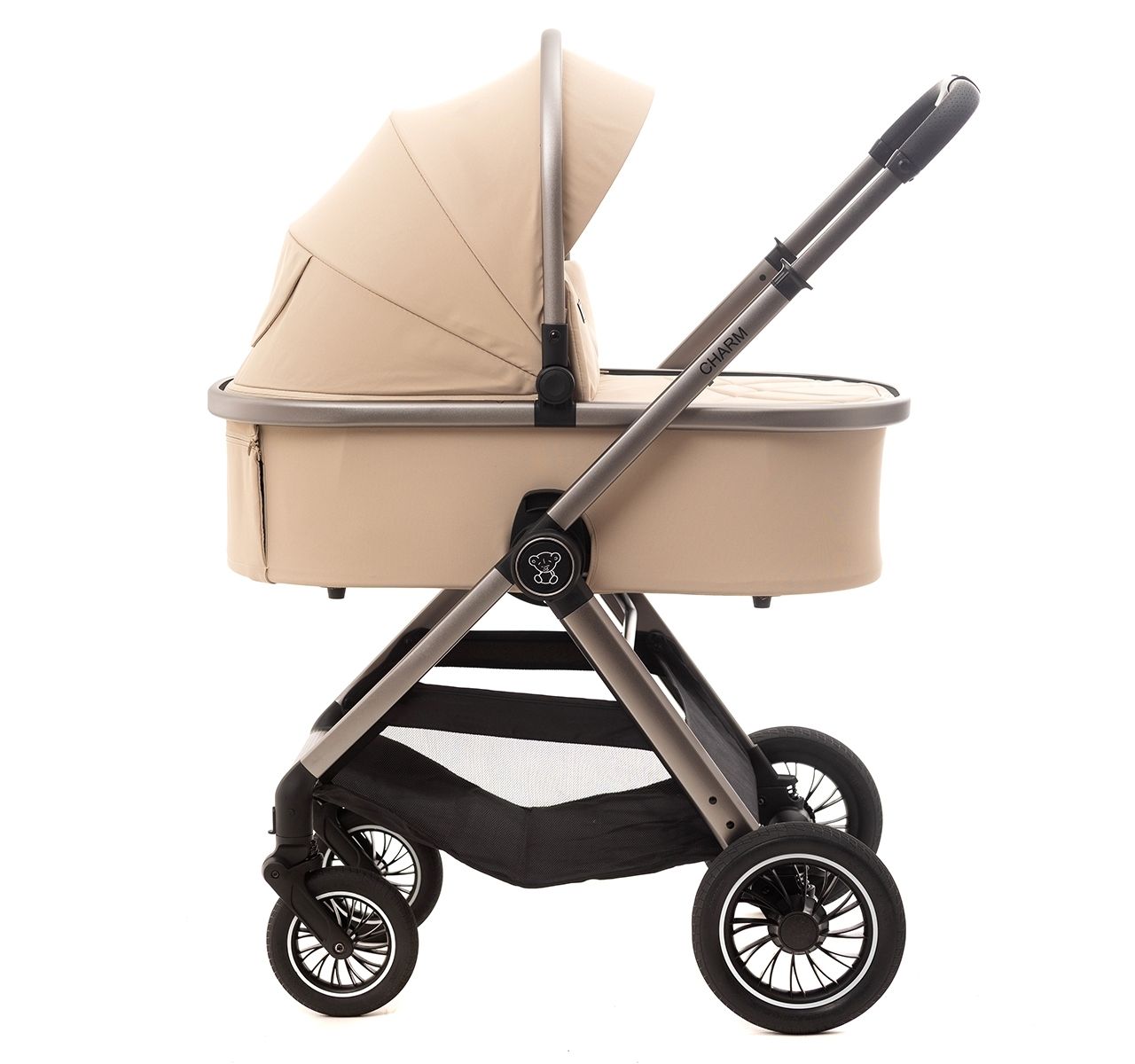 BBO Charm kolica za bebe 3u1 Beige-tvrda korpa od 0 meseci